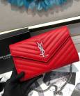 Клатч YSL Envelope Chain Wallet Red